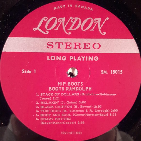 Boots Randolph - Hip Boots - Vinyl LP Record - Picture 3 of 4